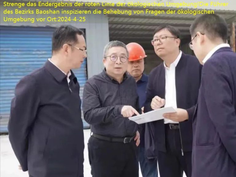 Strenge das Endergebnis der roten Linie der ökologischen Umgebung!Die Führer des Bezirks Baoshan inspizieren die Behebung von Fragen der ökologischen Umgebung vor Ort